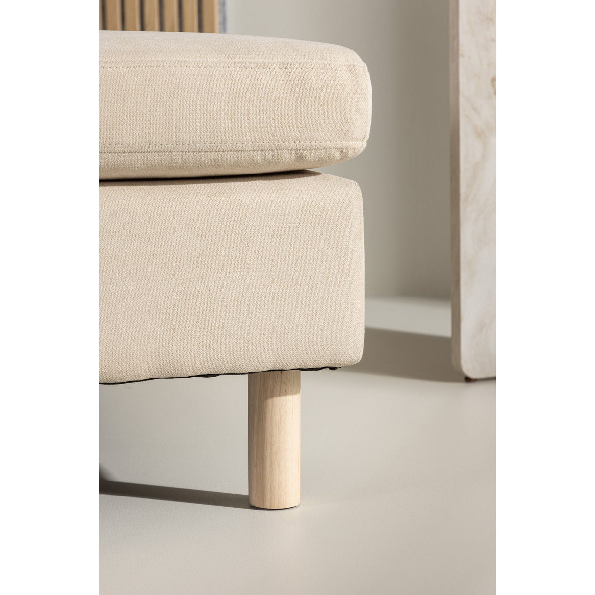 Zero Daybed - Woodlook Beige Fabric - ZEN ZONE Furniture