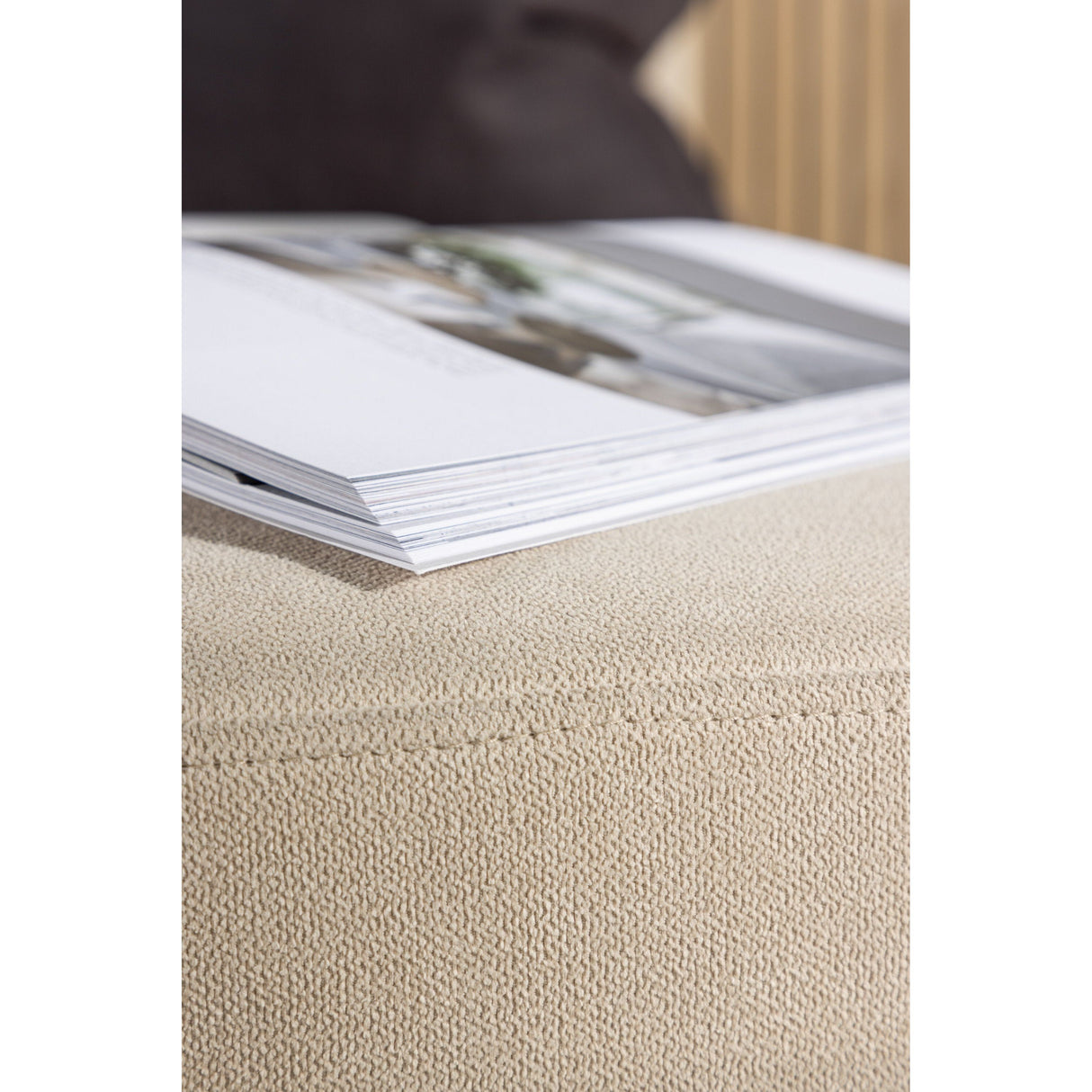 Zero Daybed - Woodlook Beige Fabric - ZEN ZONE Furniture