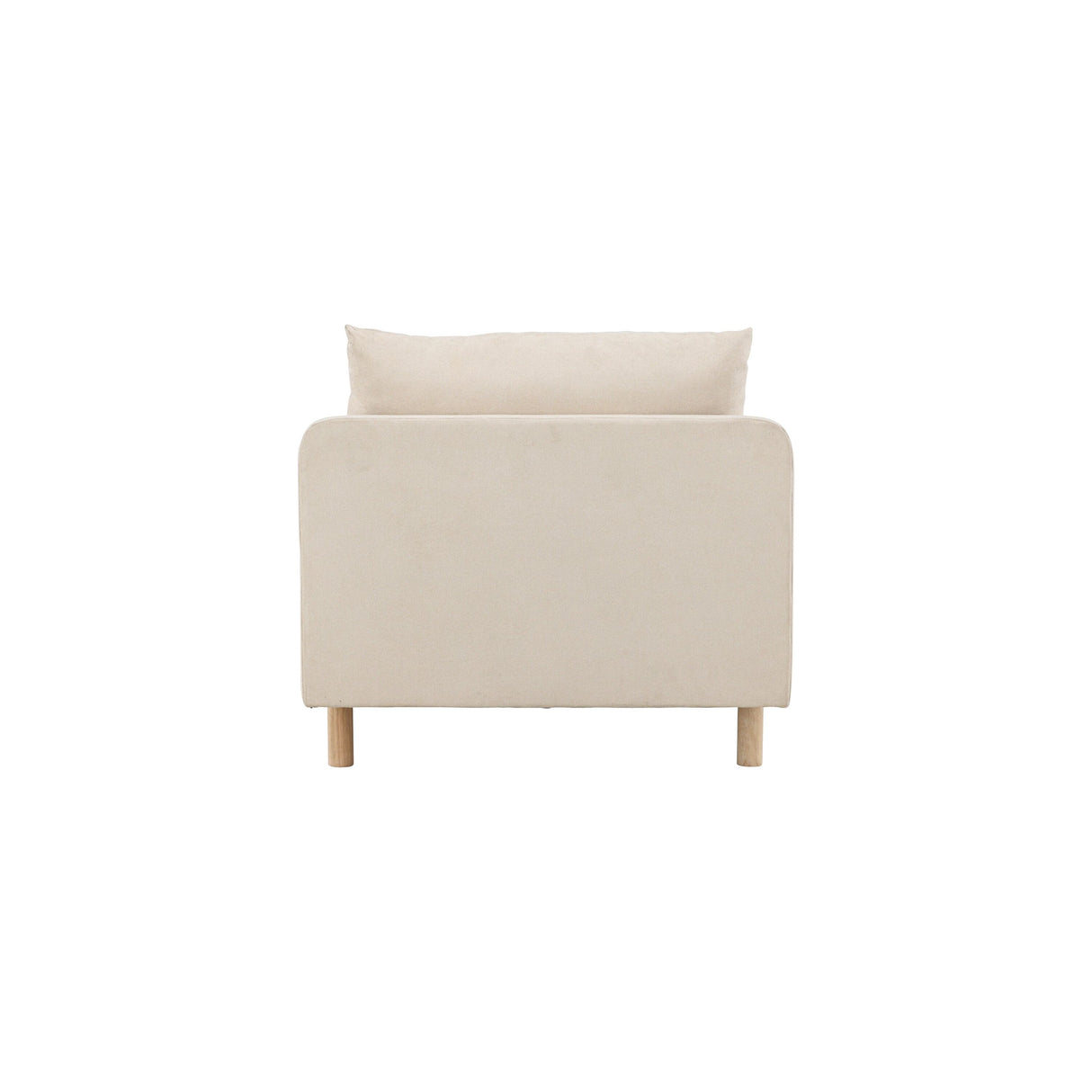 Zero Daybed - Woodlook Beige Fabric - ZEN ZONE Furniture