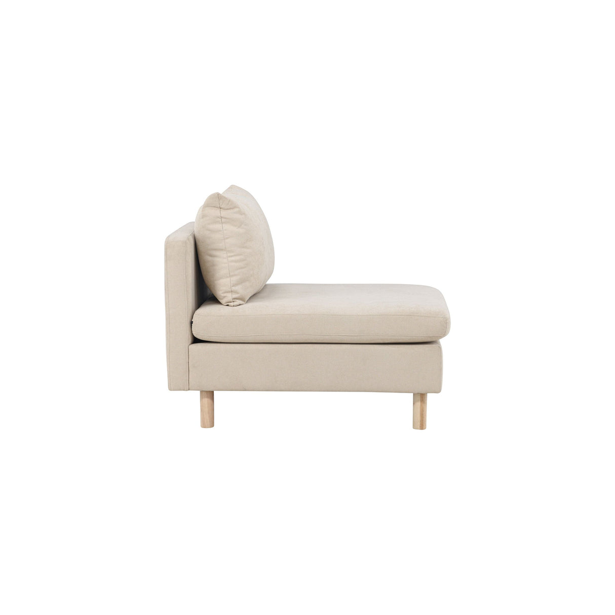 Zero Einzelsofa - Holzoptik Beige Stoff - ZEN ZONE Furniture