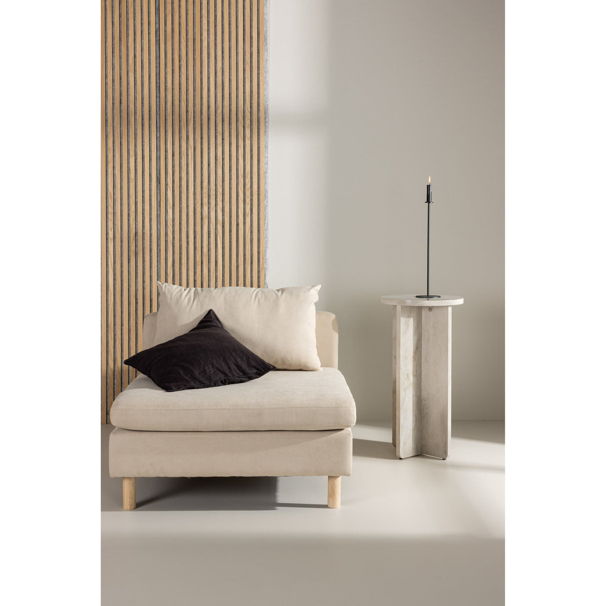 Zero Einzelsofa - Holzoptik Beige Stoff - ZEN ZONE Furniture
