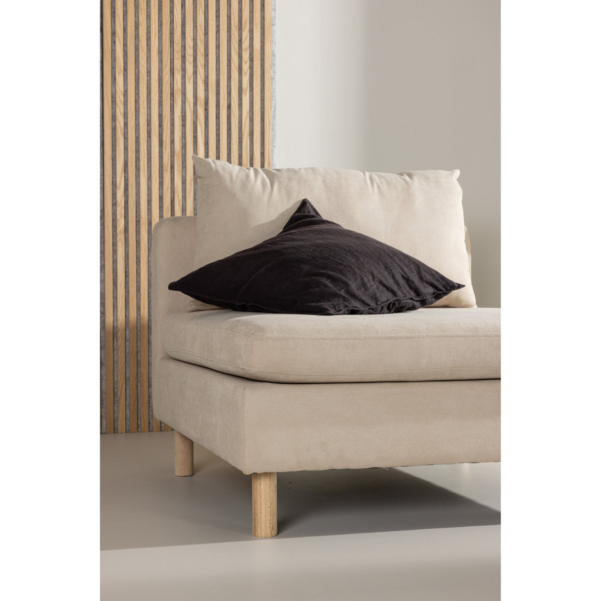 Zero Einzelsofa - Holzoptik Beige Stoff - ZEN ZONE Furniture