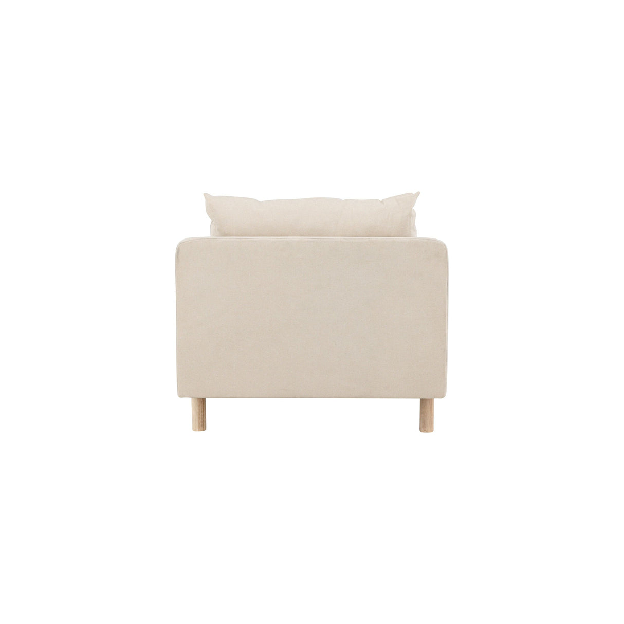 Zero Einzelsofa - Holzoptik Beige Stoff - ZEN ZONE Furniture