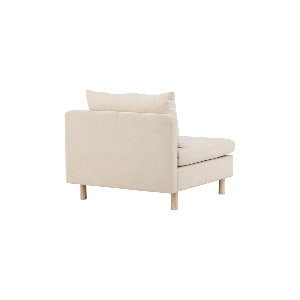 Zero Einzelsofa - Holzoptik Beige Stoff - ZEN ZONE Furniture