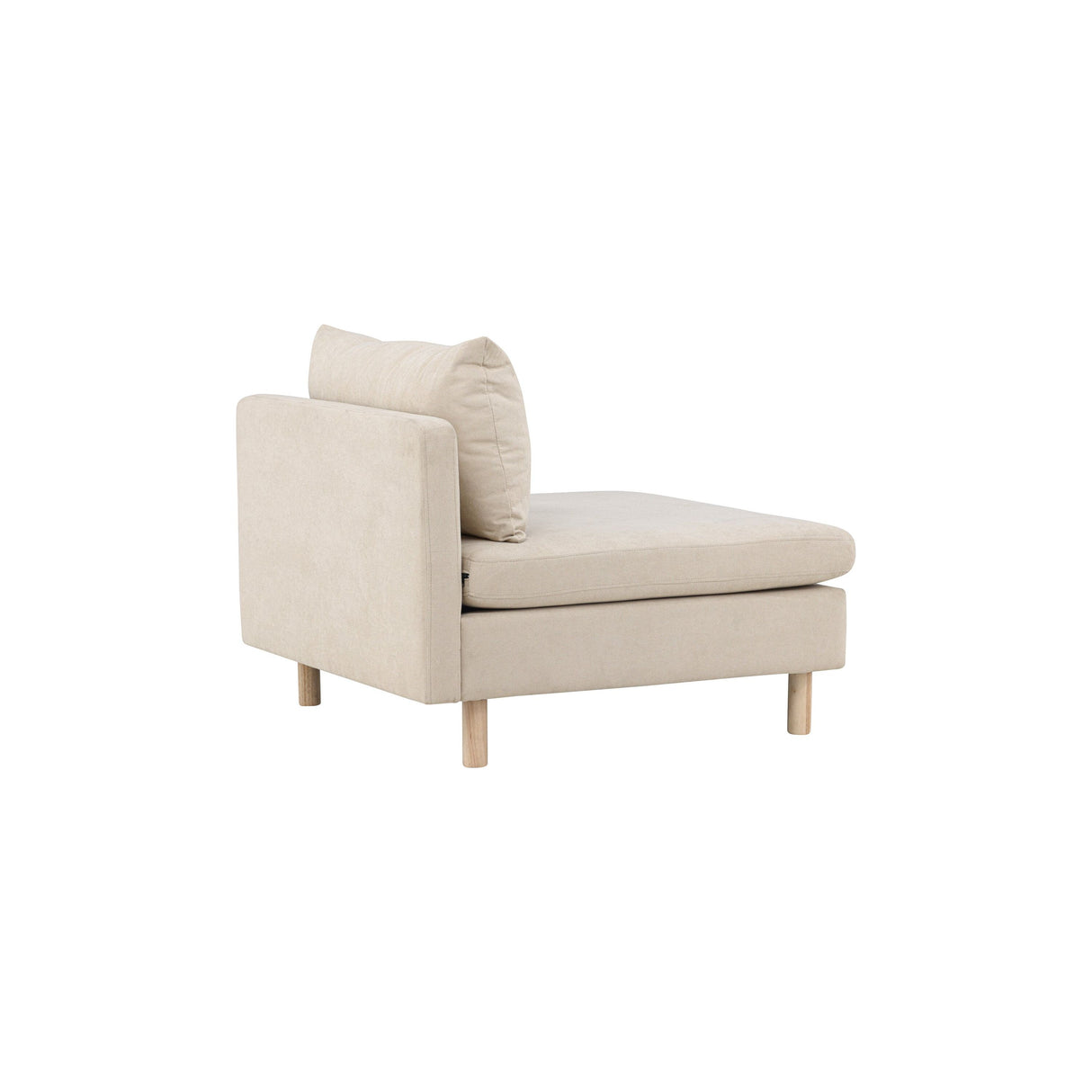 Zero Einzelsofa - Holzoptik Beige Stoff - ZEN ZONE Furniture