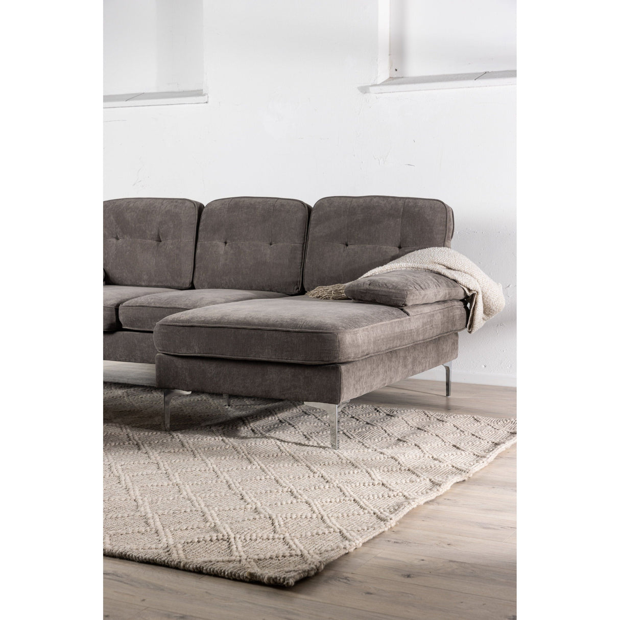Remis 3-Sitzer Sofa - Hellgrauer Stoff - ZEN ZONE Furniture