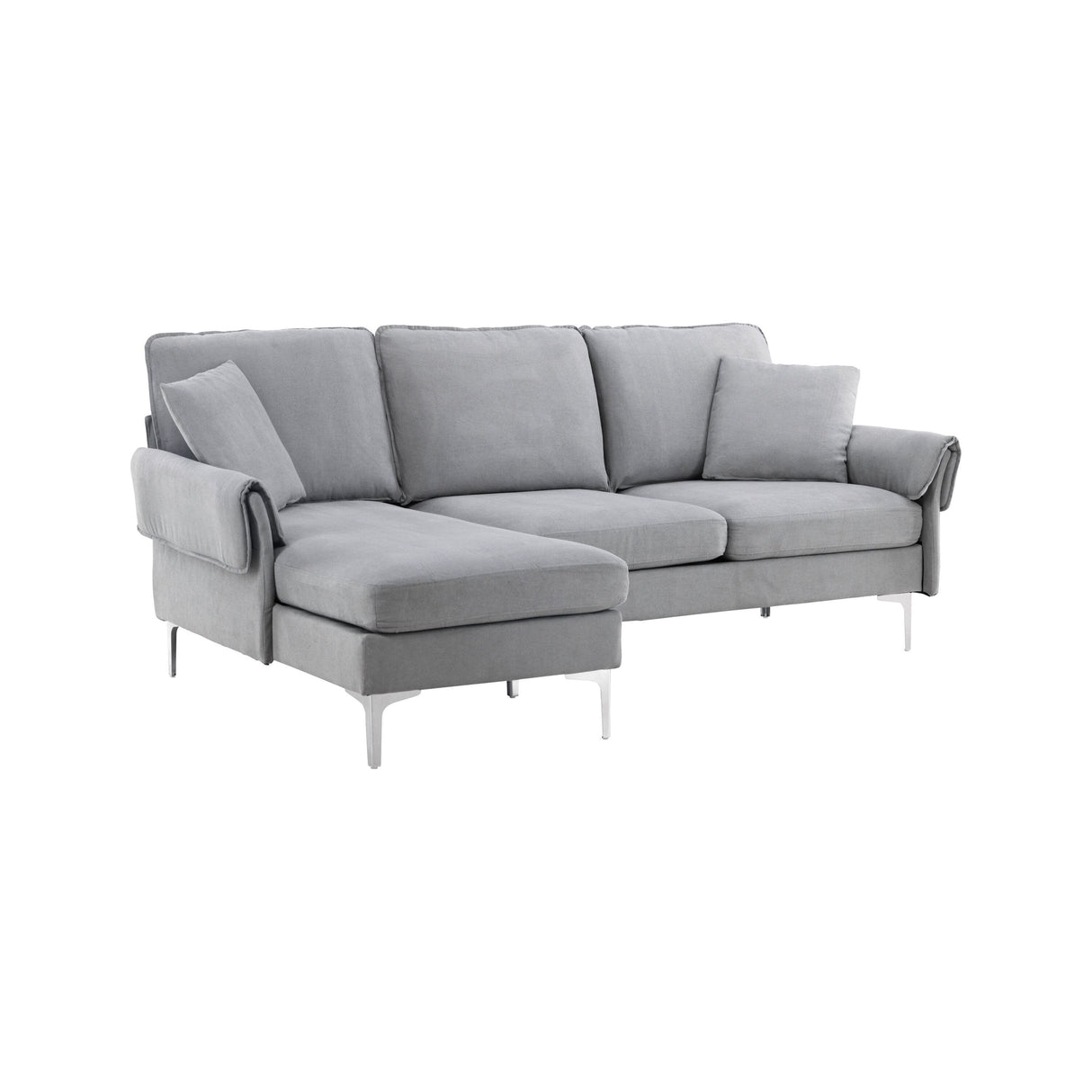Toulouse 3-Sitzer Sofa - Grauer Stoff - ZEN ZONE Furniture