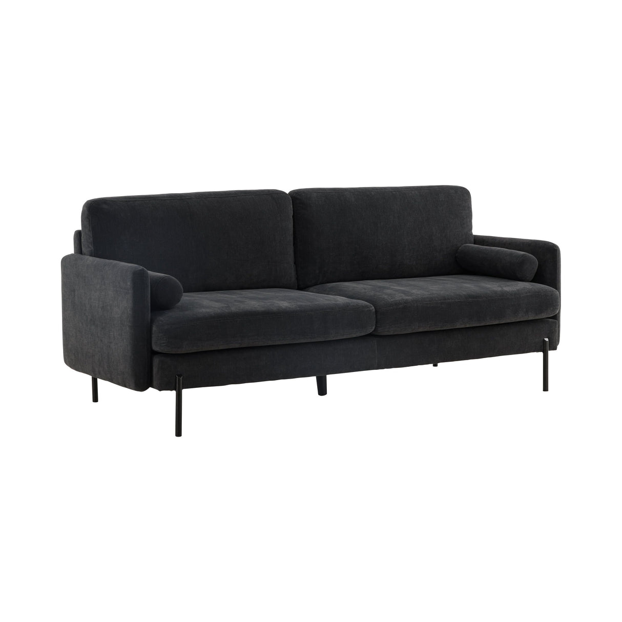 Antibes 3-Sitzer Sofa - Dunkelgrauer Veloursstoff - ZEN ZONE Furniture