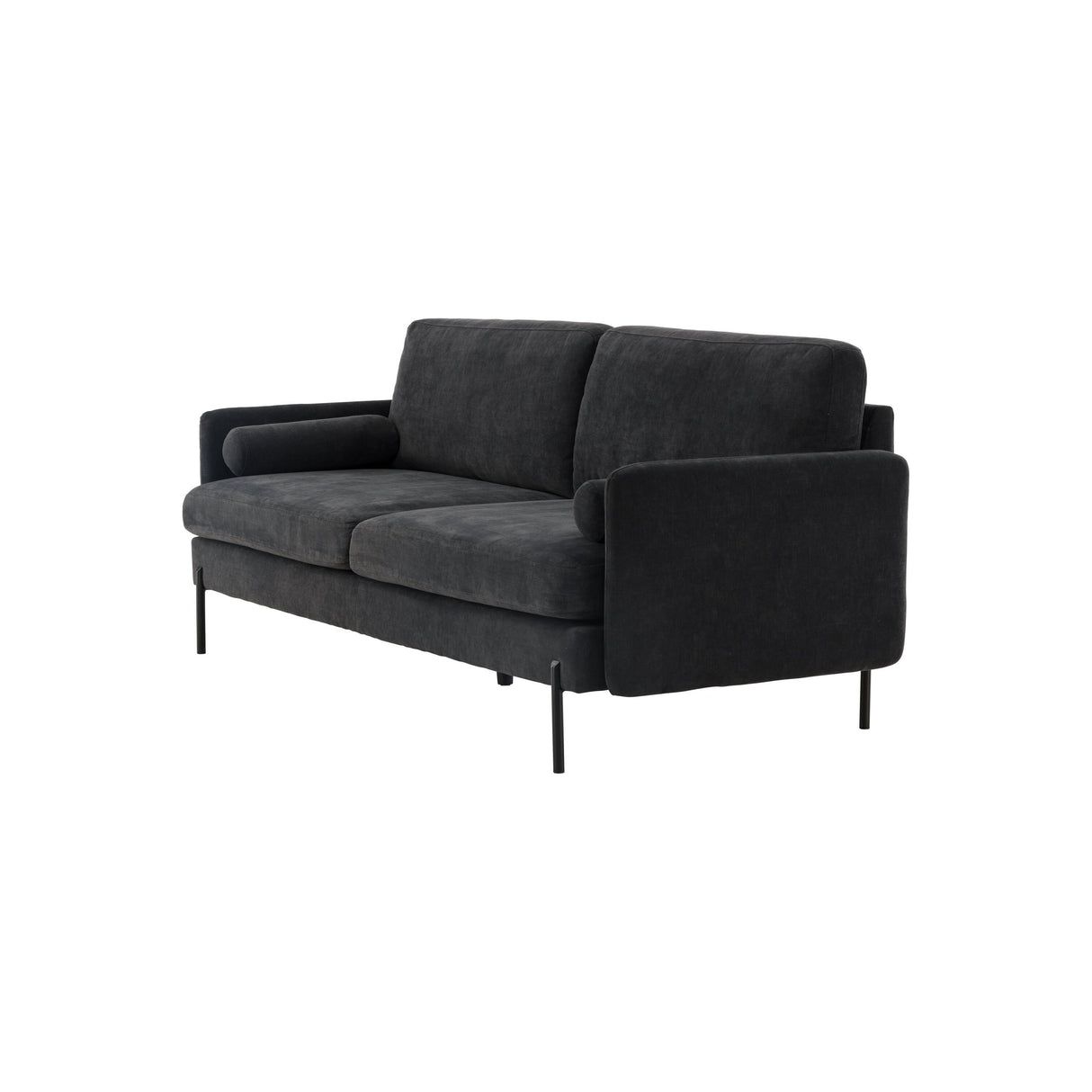 Antibes 3-Sitzer Sofa - Dunkelgrauer Veloursstoff - ZEN ZONE Furniture