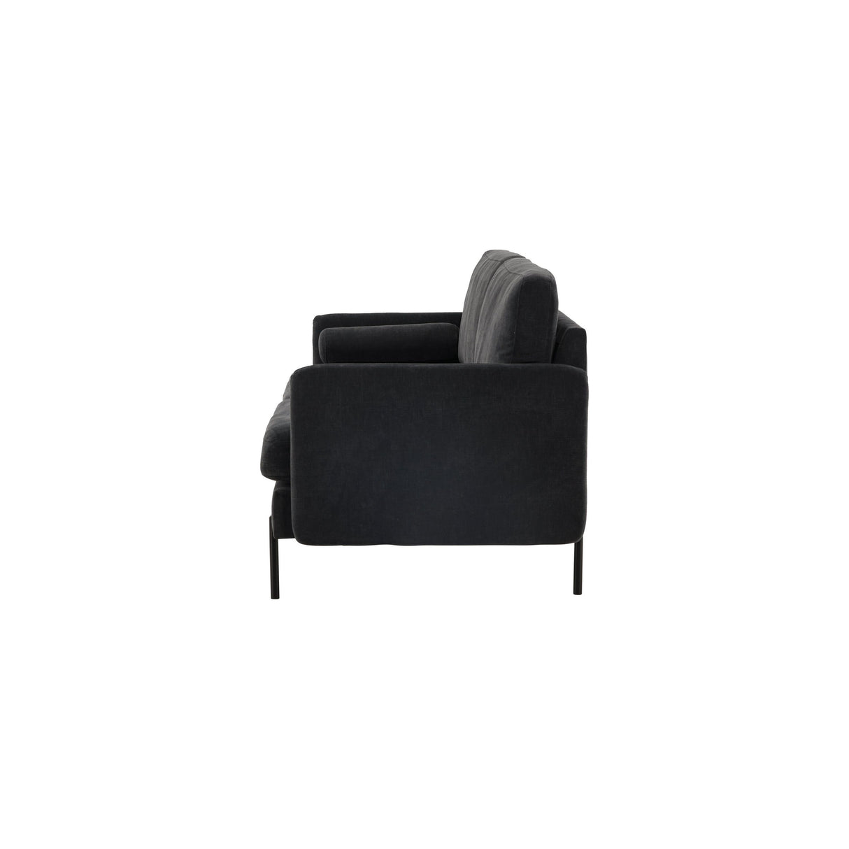 Antibes 3-Sitzer Sofa - Dunkelgrauer Veloursstoff - ZEN ZONE Furniture