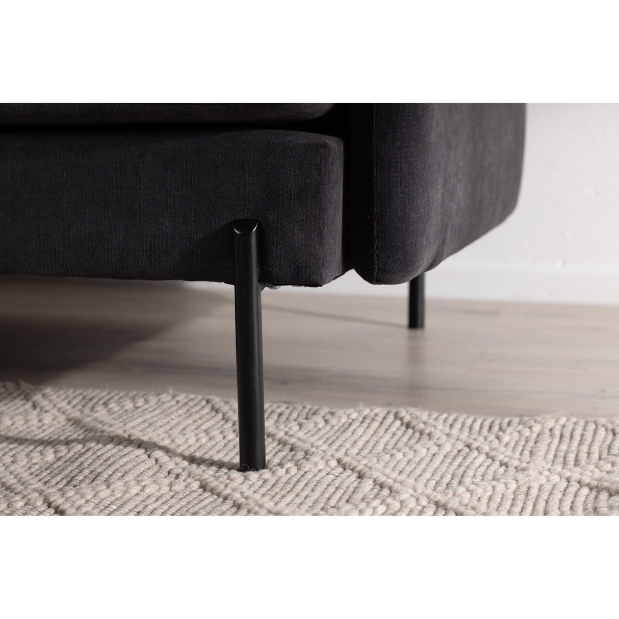 Antibes 3-Sitzer Sofa - Dunkelgrauer Veloursstoff - ZEN ZONE Furniture