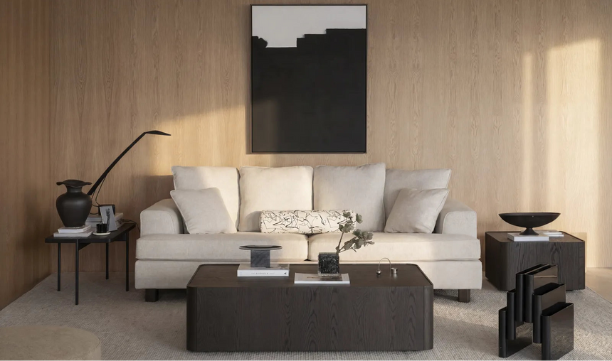Couchtisch SEABROOK aus Eiche, 130x75x36 cm