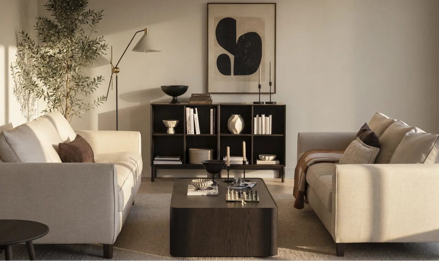 Couchtisch SEABROOK aus Eiche, 130x75x36 cm