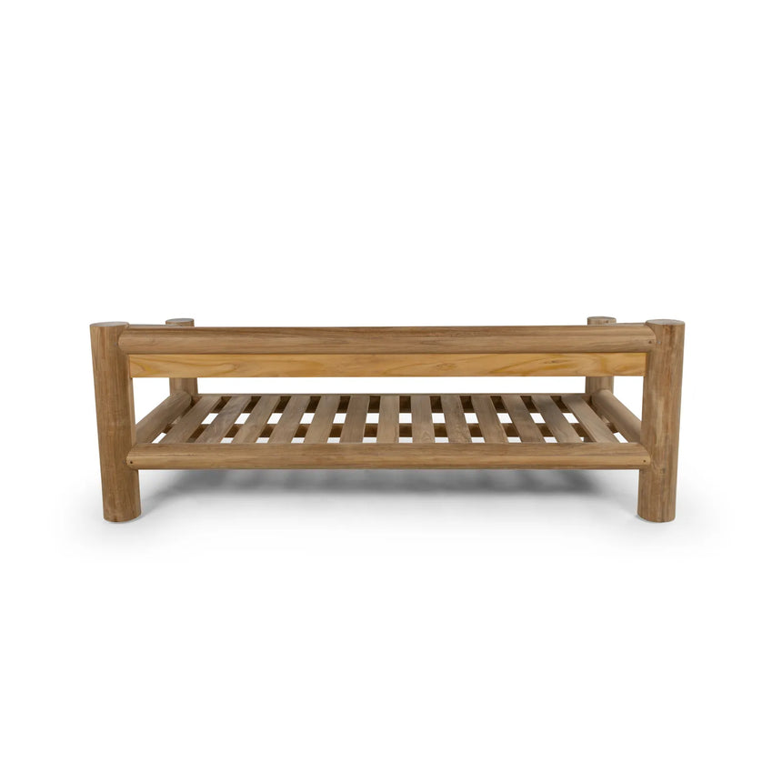 3-Sitzer Garten Sofa Camogli Teakholz in Natur, 191×92×66 cm - ZEN ZONE Furniture
