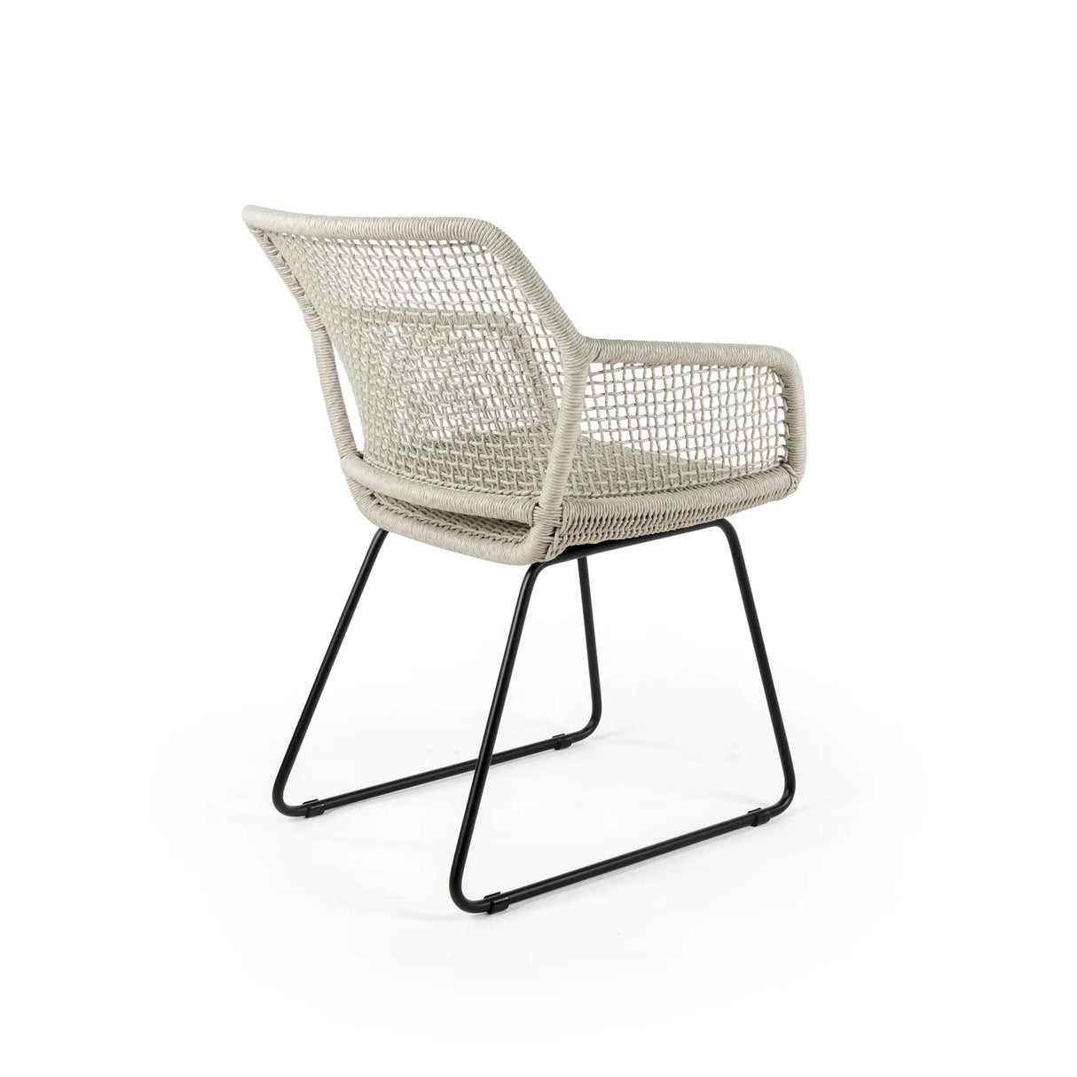 ESTA Gartenstuhl aus Aluminium Leinen geflechtet - ZEN ZONE Furniture