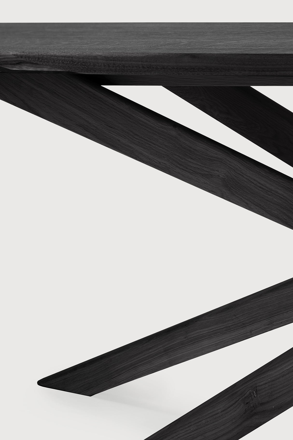 Mikado Esstisch - lackierte Eiche - schwarz - rechteckig - 280 x 110 x 76 cm - ZEN ZONE Furniture