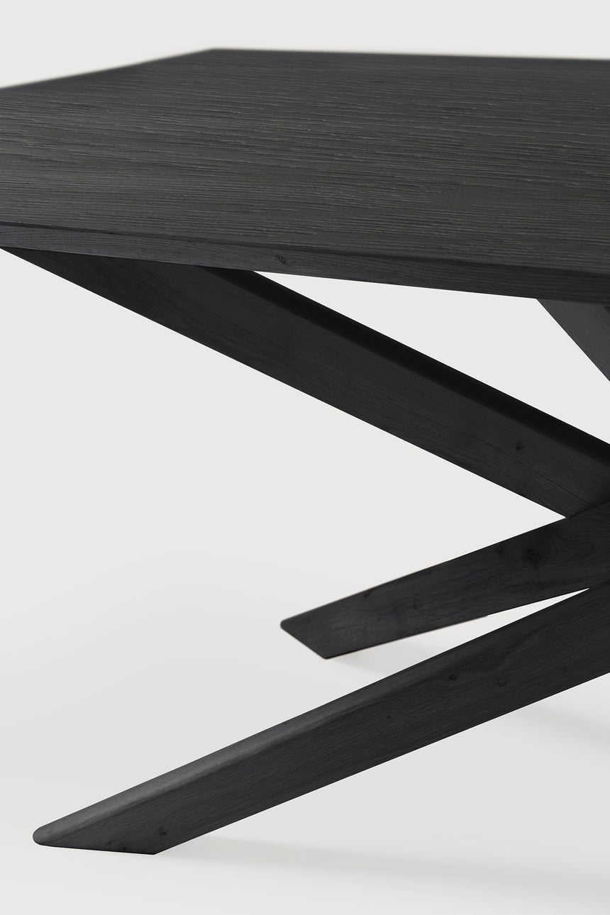Mikado Esstisch - lackierte Eiche - schwarz - rechteckig - 240 x 110 x 76 cm - ZEN ZONE Furniture
