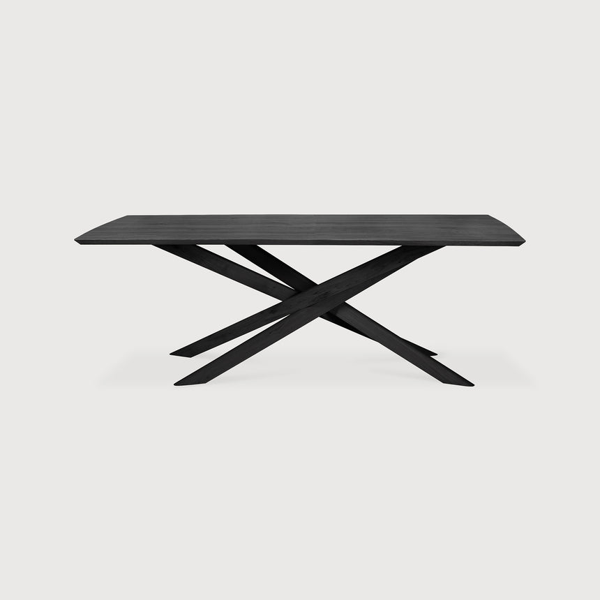 Mikado Esstisch - lackierte Eiche - schwarz - rechteckig - 240 x 110 x 76 cm - ZEN ZONE Furniture