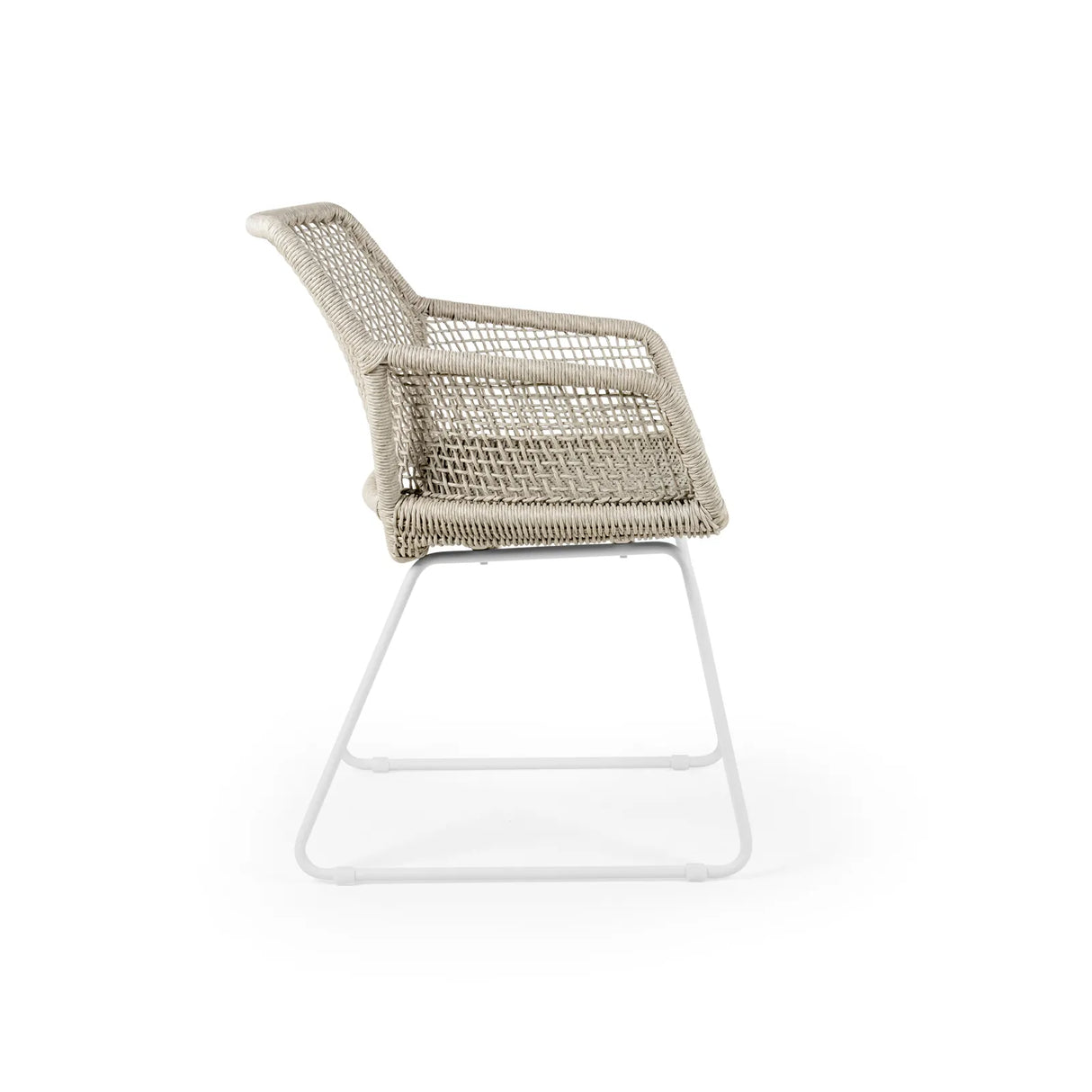 ESTA Gartenstuhl aus Aluminium Leinen geflechtet - ZEN ZONE Furniture