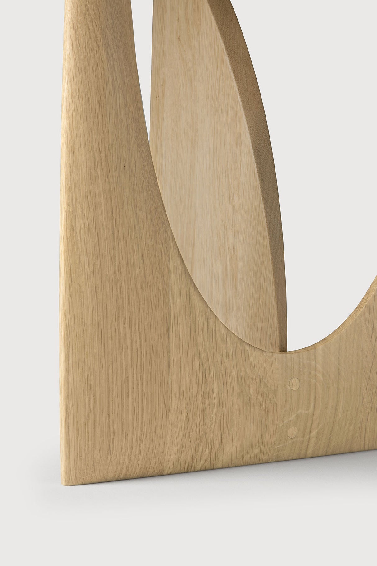 Geometric Beistelltisch - lackierte Eiche - rund - 51 x 51 x 50 cm - ZEN ZONE Furniture