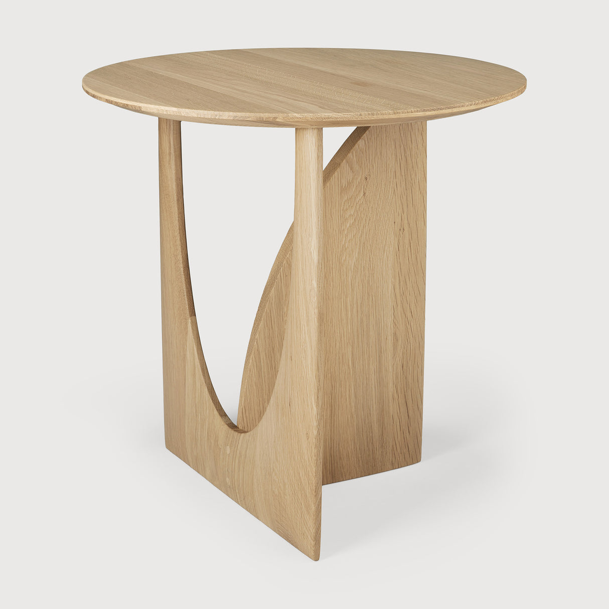 Geometric Beistelltisch - lackierte Eiche - rund - 51 x 51 x 50 cm - ZEN ZONE Furniture