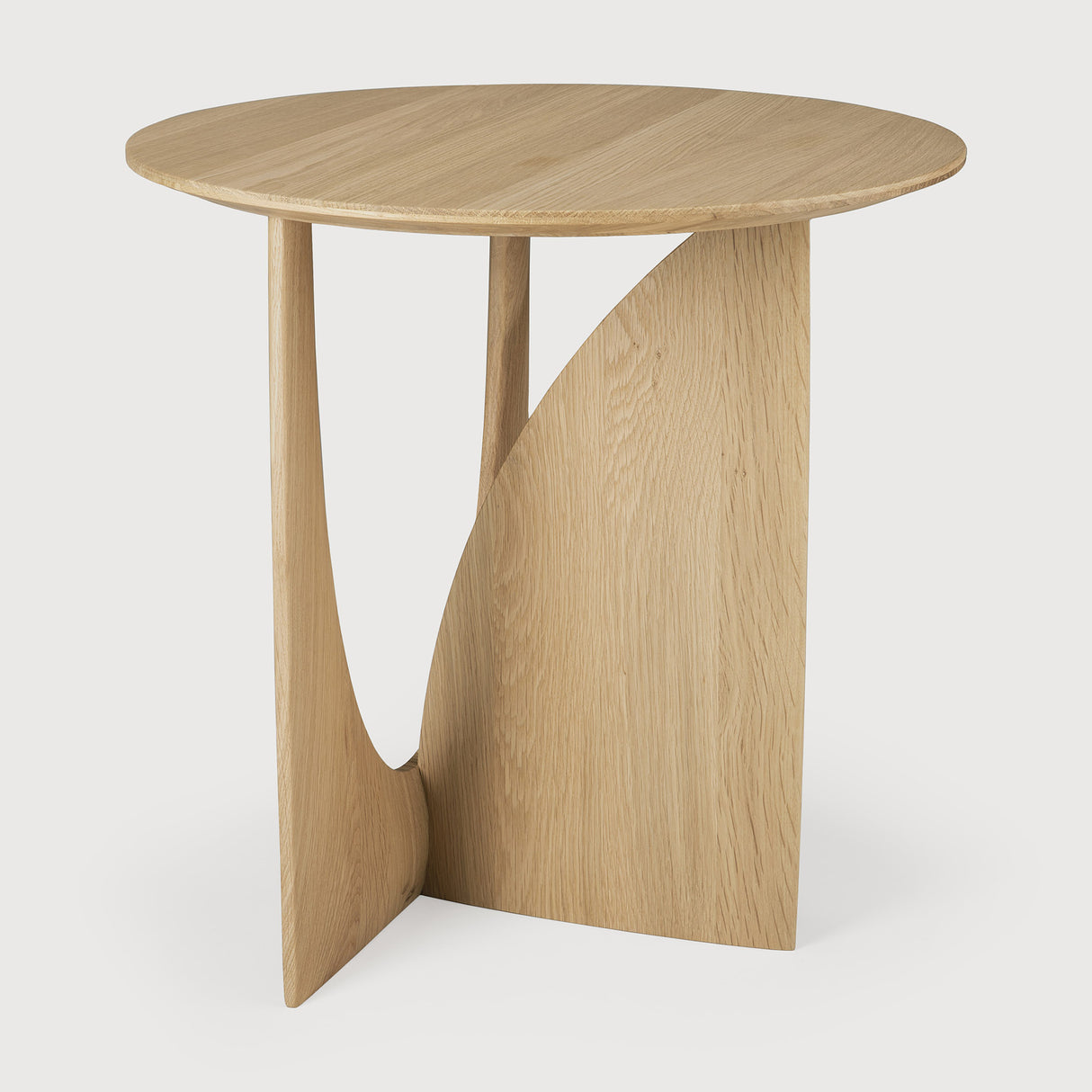Geometric Beistelltisch - lackierte Eiche - rund - 51 x 51 x 50 cm - ZEN ZONE Furniture