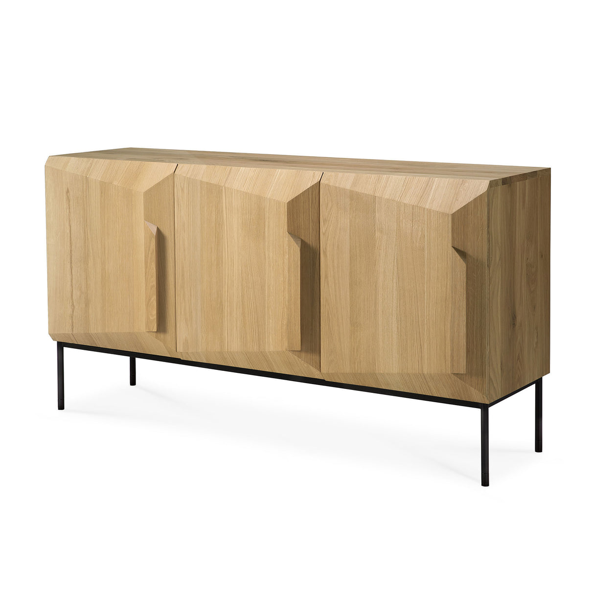 Stairs Sideboard - lackierte Eiche - 3 Türen - 150 x 46 x 80 cm - ZEN ZONE Furniture
