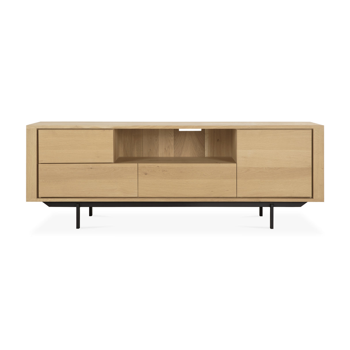 Shadow TV-Schrank - Eiche - 1 Tür - 1 Klapptür - 2 Schubladen - 180 x 45 x 63 cm - ZEN ZONE Furniture