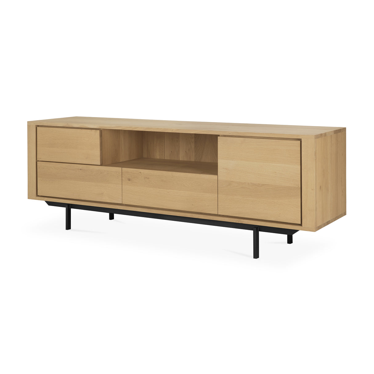 Shadow TV-Schrank - Eiche - 1 Tür - 1 Klapptür - 2 Schubladen - 180 x 45 x 63 cm - ZEN ZONE Furniture