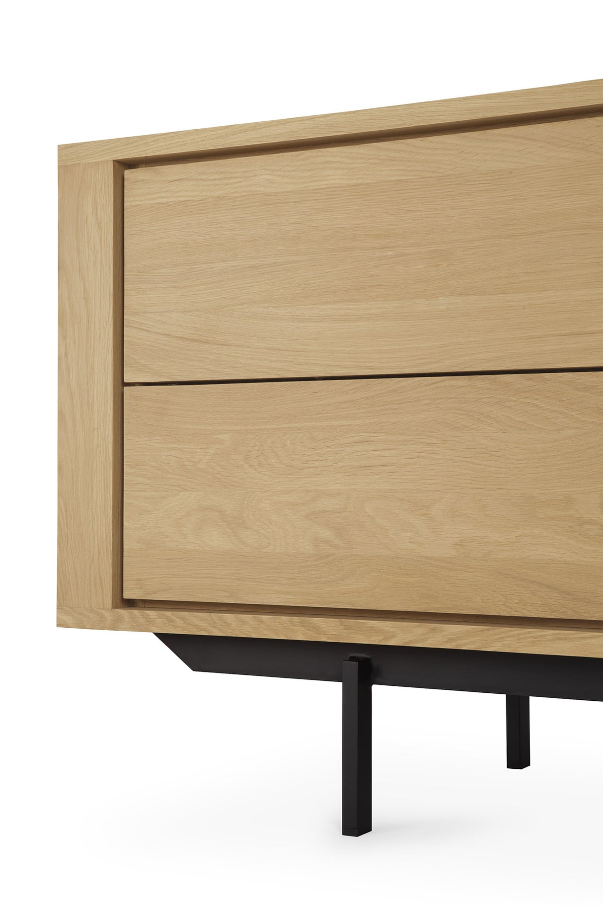 Shadow TV-Schrank - Eiche - 2 Türen - 1 Klapptür - 2 Schubladen - 224 x 45 x 63 cm - ZEN ZONE Furniture