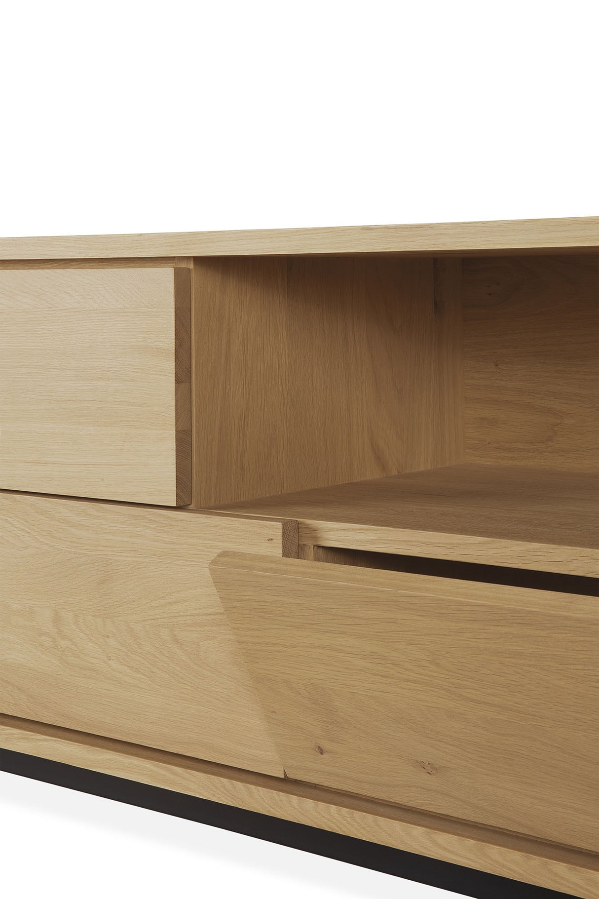 Shadow TV-Schrank - Eiche - 2 Türen - 1 Klapptür - 2 Schubladen - 224 x 45 x 63 cm - ZEN ZONE Furniture