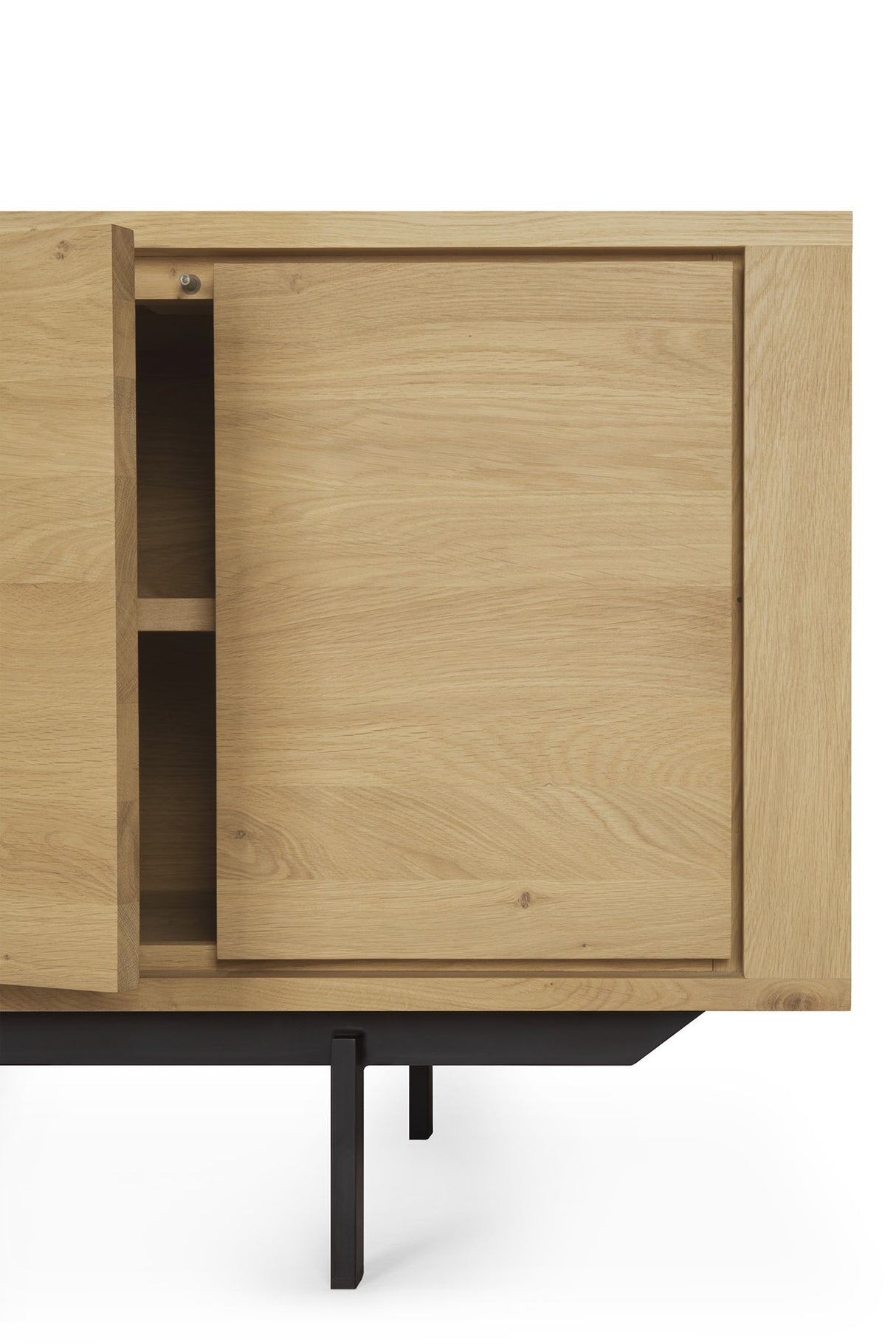 Shadow TV-Schrank - Eiche - 2 Türen - 1 Klapptür - 2 Schubladen - 224 x 45 x 63 cm - ZEN ZONE Furniture