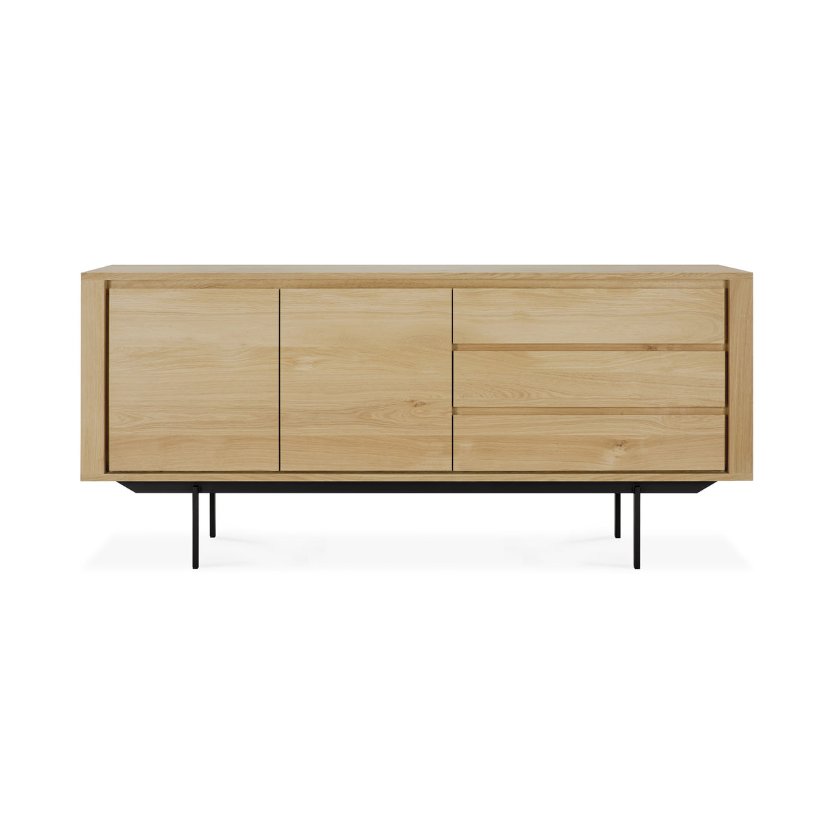 Shadow Sideboard - Eiche - 2 Türen - 3 Schubladen - 180 x 45 x 80 cm - ZEN ZONE Furniture