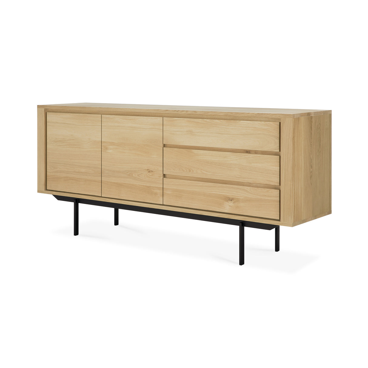Shadow Sideboard - Eiche - 2 Türen - 3 Schubladen - 180 x 45 x 80 cm - ZEN ZONE Furniture