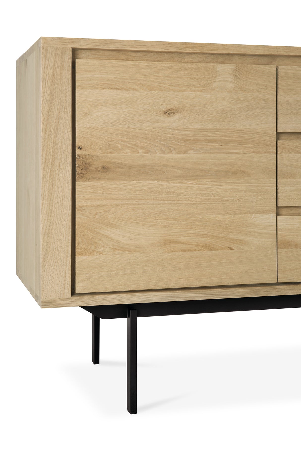 Shadow Sideboard - Eiche - 1 Tür - 3 Schubladen - 134 x 45 x 80 cm - ZEN ZONE Furniture