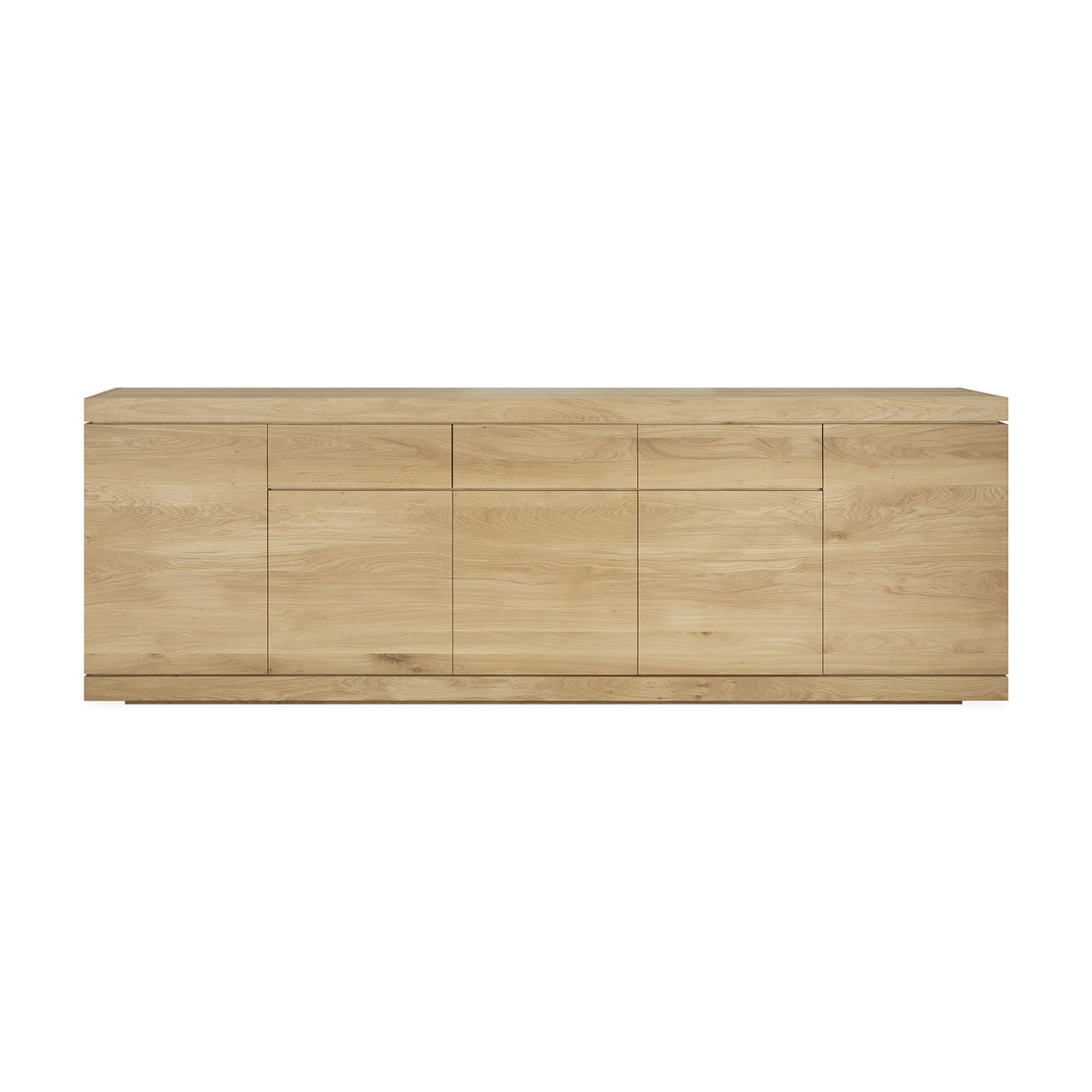 Burger Sideboard - Eiche - 5 Türen - 3 Schubladen - 250 x 45 x 85 cm - ZEN ZONE Furniture