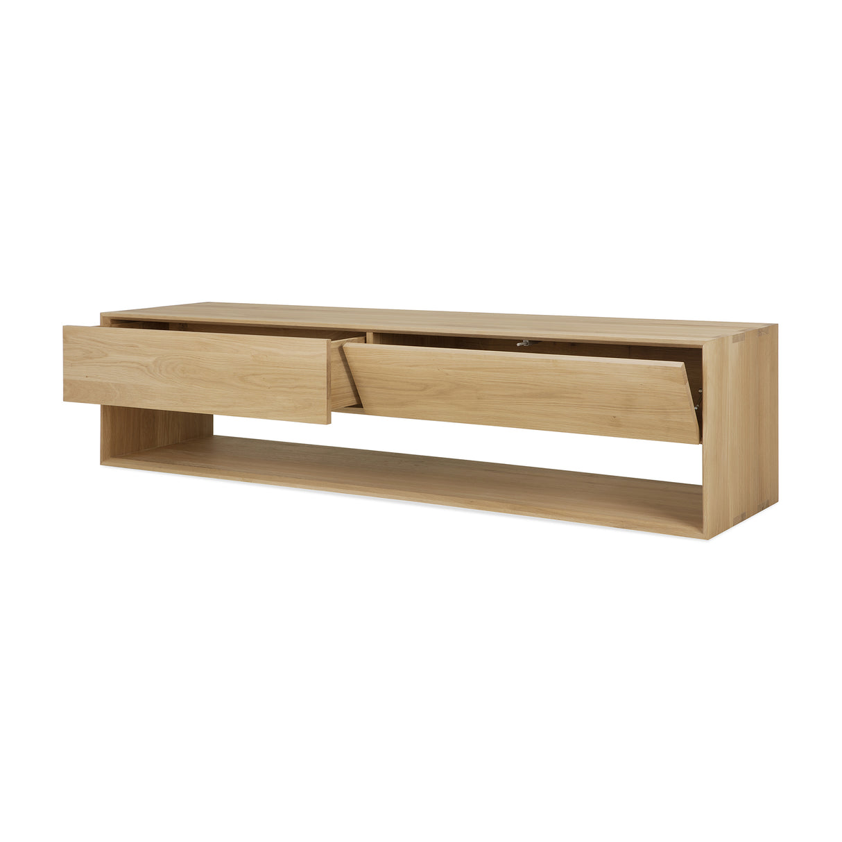 Nordic TV-Schrank - Eiche - 1 Klapptür - 1 Schublade - 180 x 46 x 45 cm - ZEN ZONE Furniture