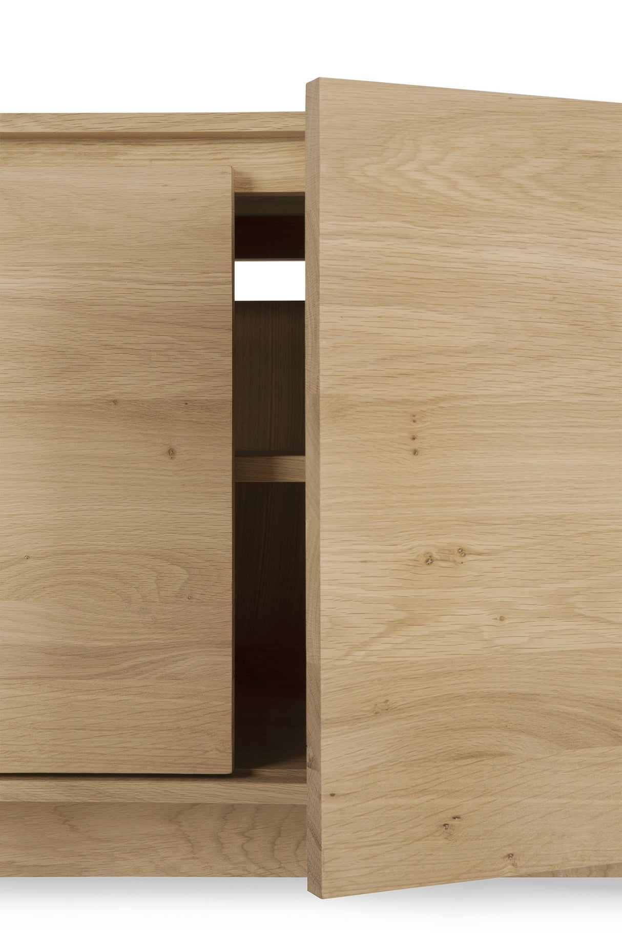 Wave TV-Schrank - Eiche - 2 Türen - 1 Klapptür - 1 Schublade - 210 x 46 x 60 cm - ZEN ZONE Furniture