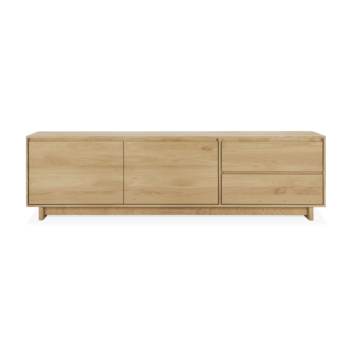 Wave TV-Schrank - Eiche - 2 Türen - 1 Klapptür - 1 Schublade - 210 x 46 x 60 cm - ZEN ZONE Furniture