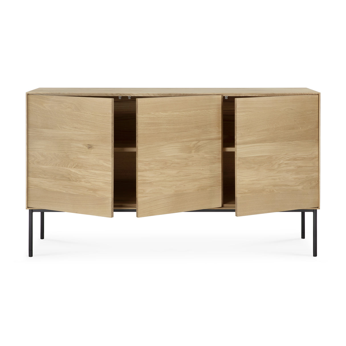 Whitebird Sideboard - lackierte Eiche - 3 Türen - 150 x 45 x 85 cm - ZEN ZONE Furniture