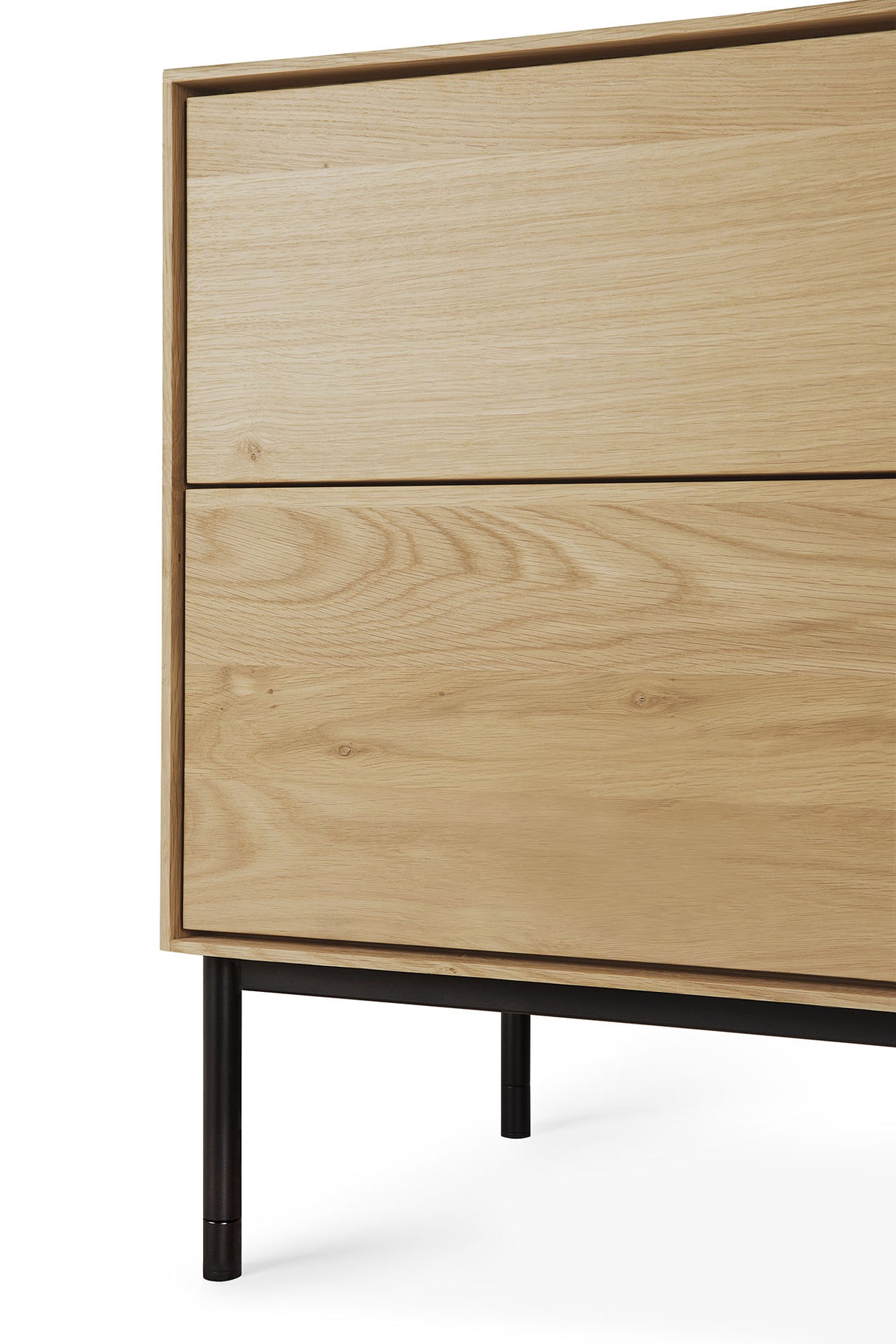 Whitebird TV-Schrank - lackierte Eiche - 1 Tür - 1 Klapptür - 2 Schubladen - 180 x 45 x 61 cm - ZEN ZONE Furniture