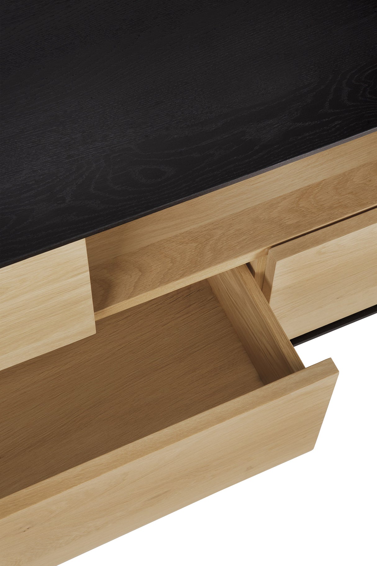 Blackbird TV-Schrank - lackierte Eiche - 1 Tür - 1 Klapptür - 2 Schubladen - 180 x 45 x 61 cm - ZEN ZONE Furniture