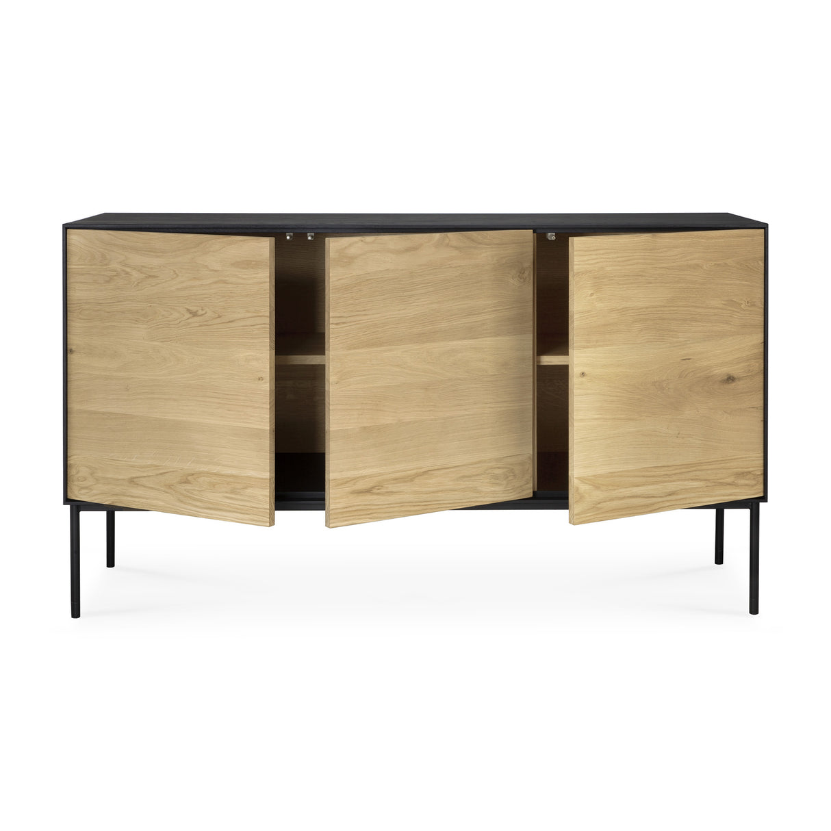 Blackbird Sideboard - lackierte Eiche - 3 Türen - 150 x 45 x 85 cm - ZEN ZONE Furniture