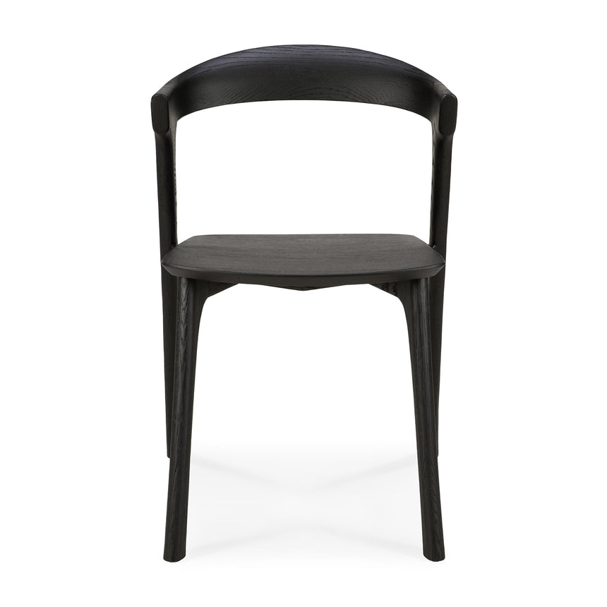 Bok Esszimmerstuhl - lackierte Eiche - schwarz - 50 x 54 x 76 cm - ZEN ZONE