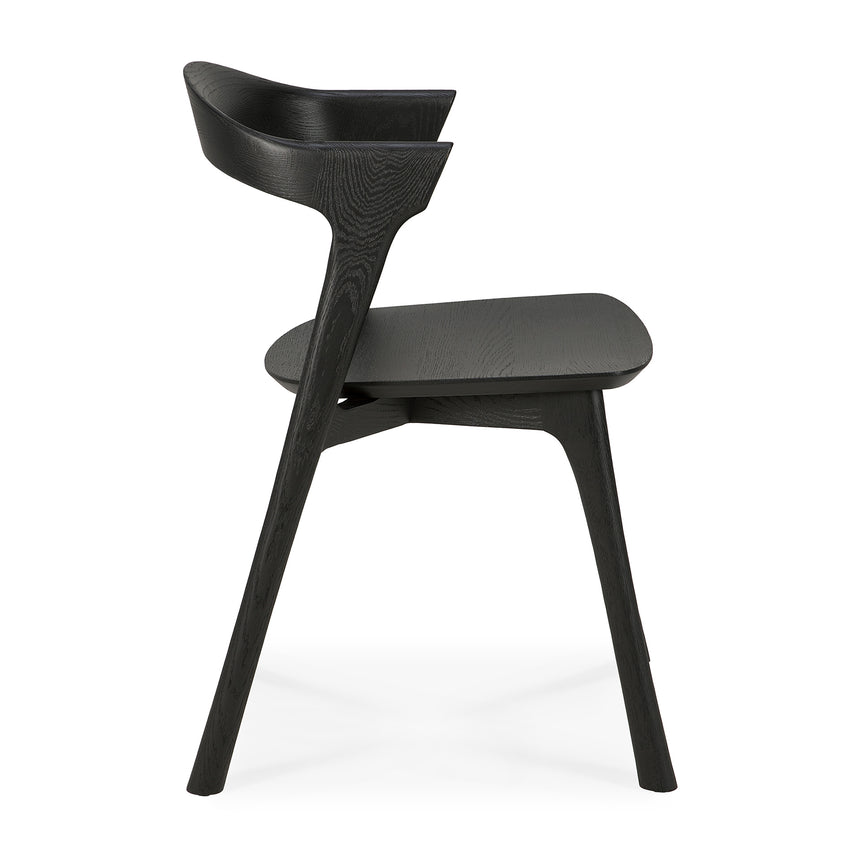 Bok Esszimmerstuhl - lackierte Eiche - schwarz - 50 x 54 x 76 cm - ZEN ZONE
