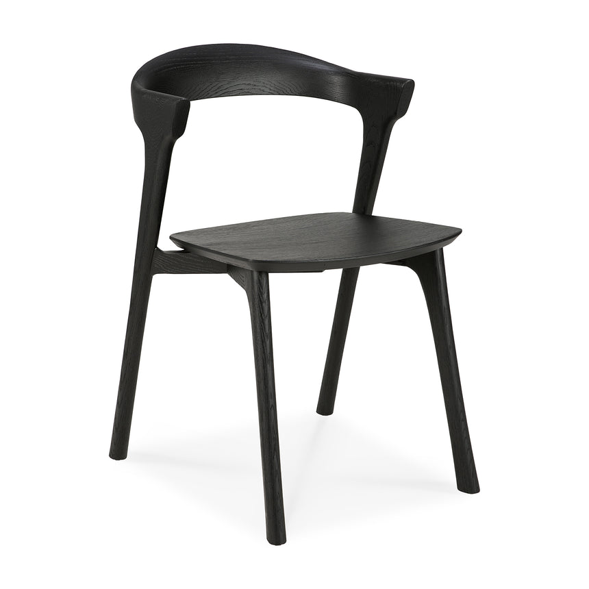 Bok Esszimmerstuhl - lackierte Eiche - schwarz - 50 x 54 x 76 cm - ZEN ZONE