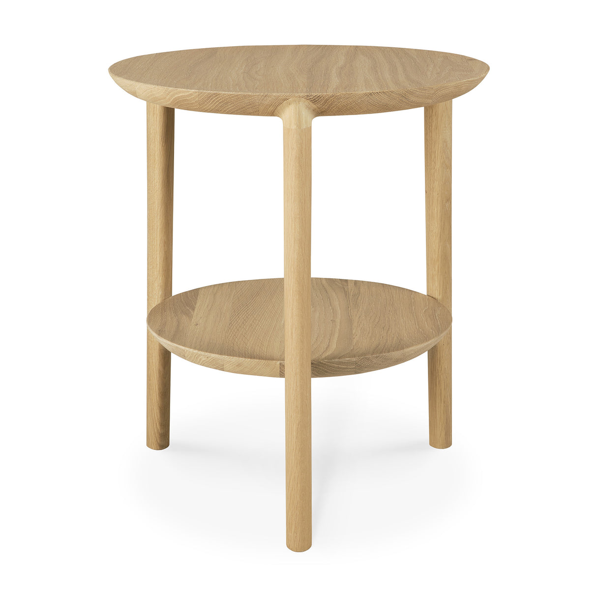 Bok Beistelltisch - Eiche - rund - 43 x 43 x 50 cm - ZEN ZONE Furniture