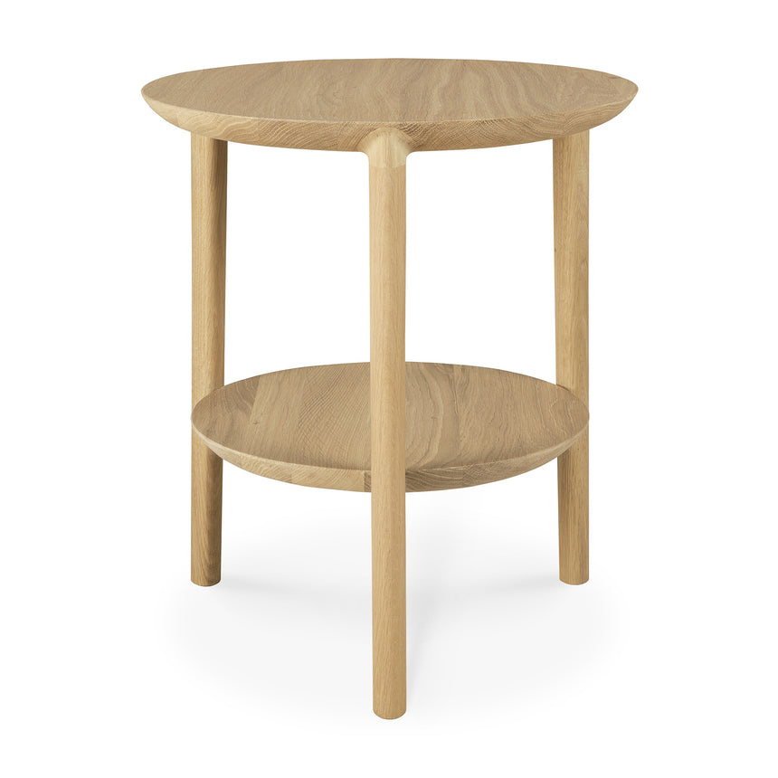 Bok Beistelltisch - Eiche - rund - 43 x 43 x 50 cm - ZEN ZONE Furniture