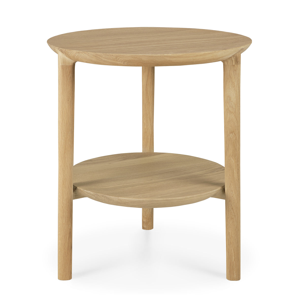 Bok Beistelltisch - Eiche - rund - 43 x 43 x 50 cm - ZEN ZONE Furniture