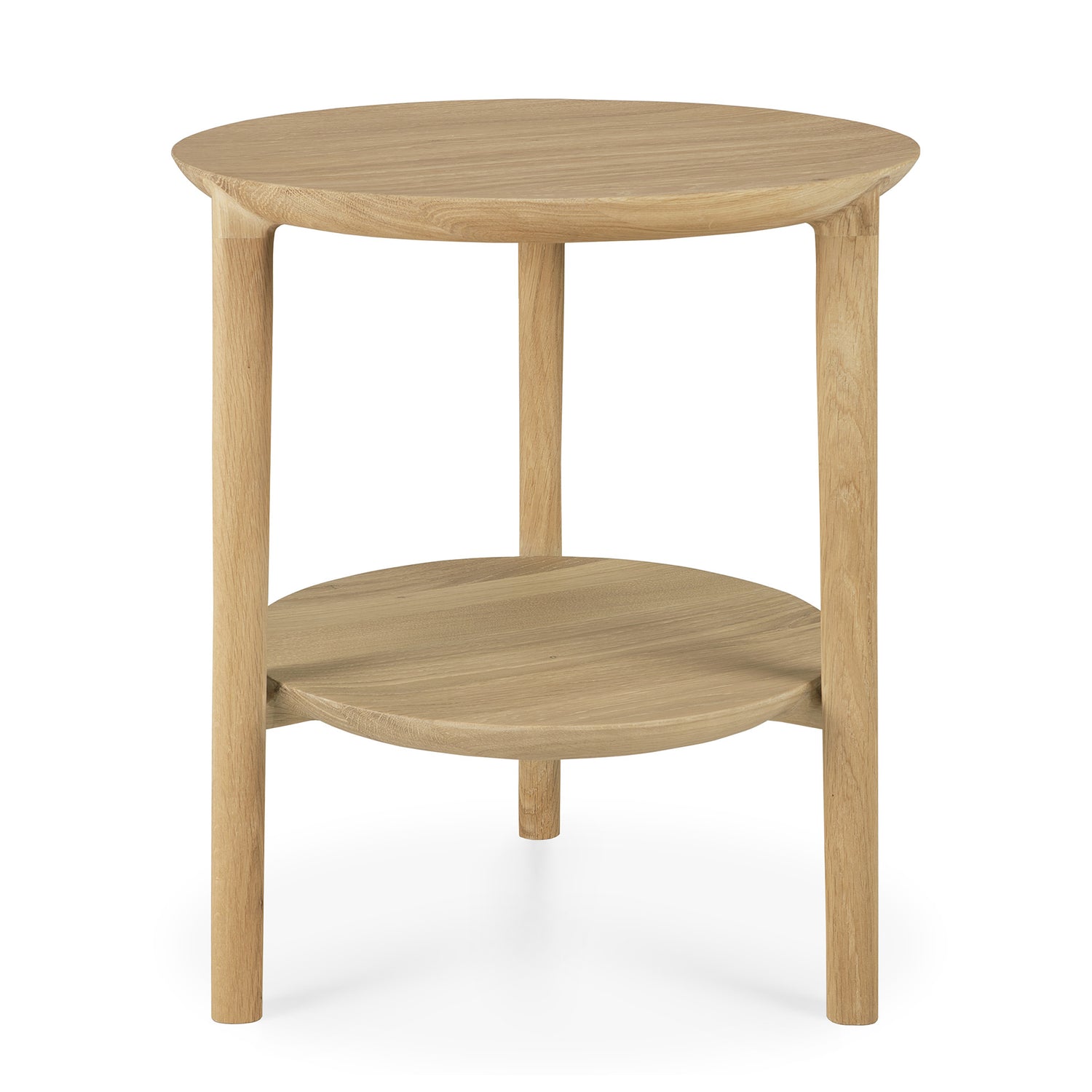 Bok Beistelltisch - Eiche - rund - 43 x 43 x 50 cm - ZEN ZONE Furniture